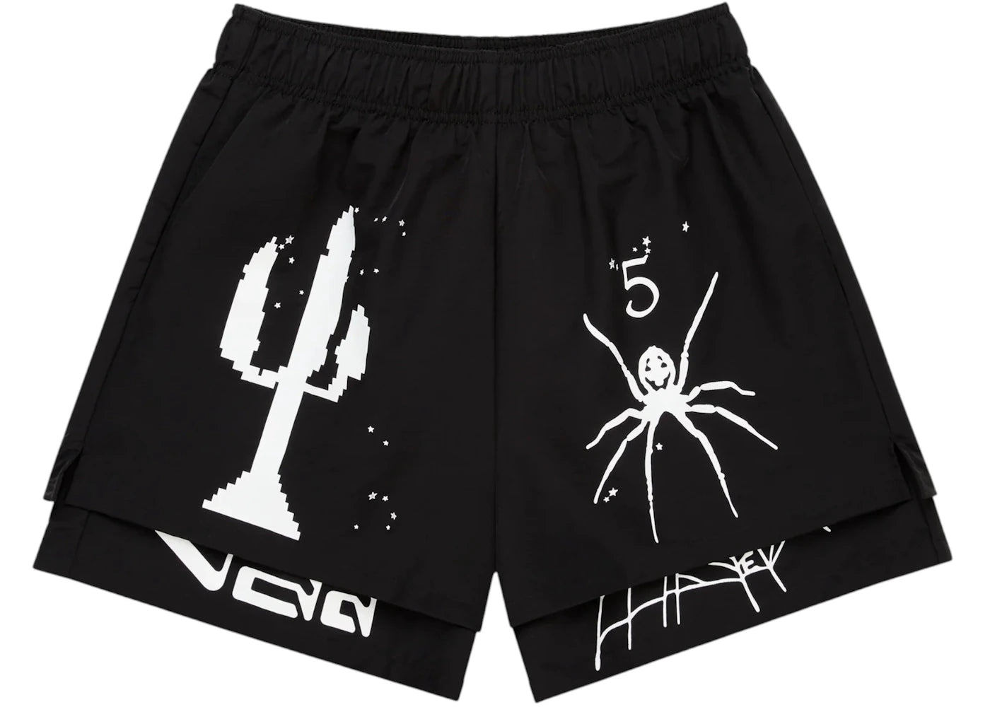 Sp5der VAA Double Layer Short Black