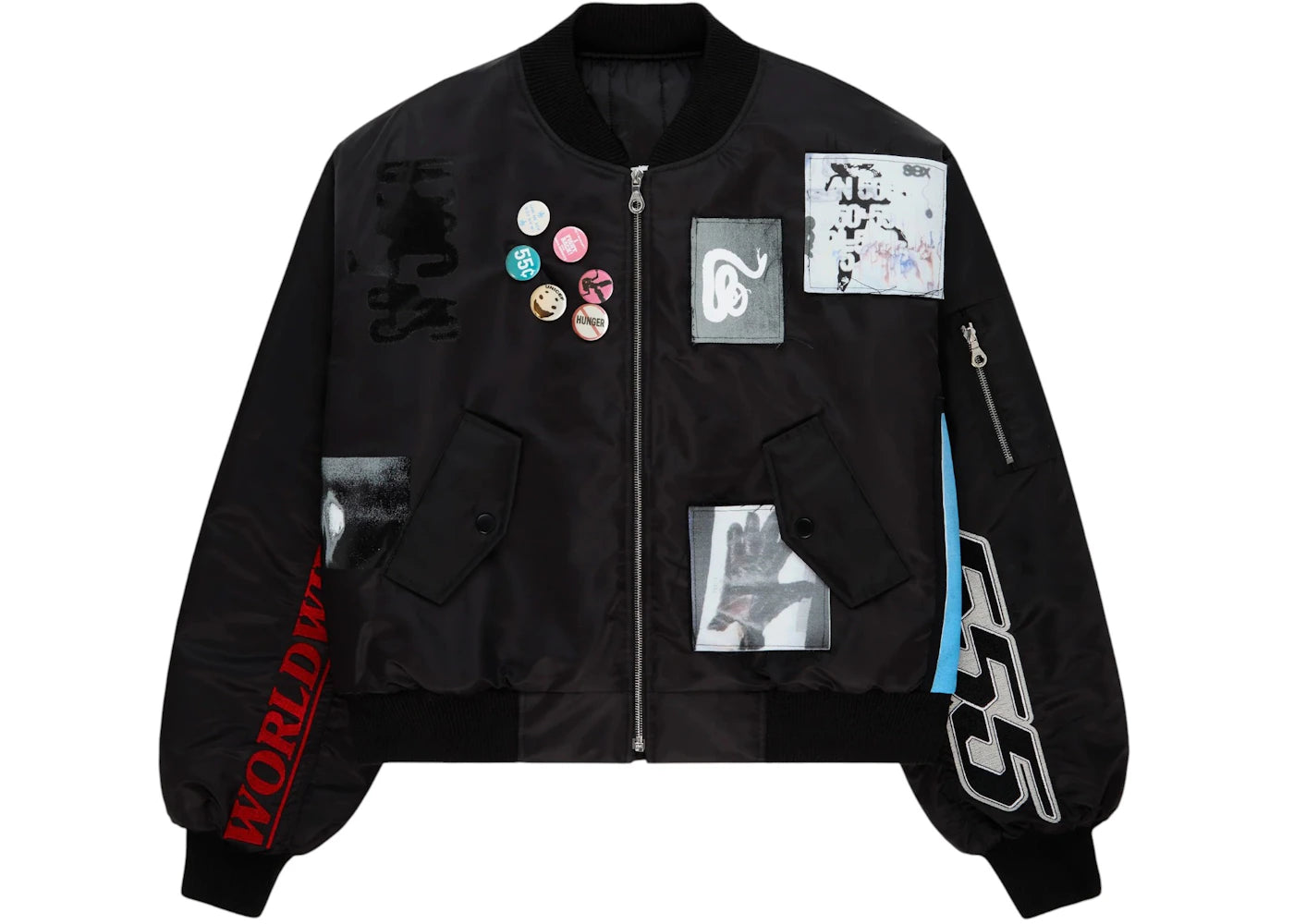 Sp5der Vet Bomber Jacket Black
