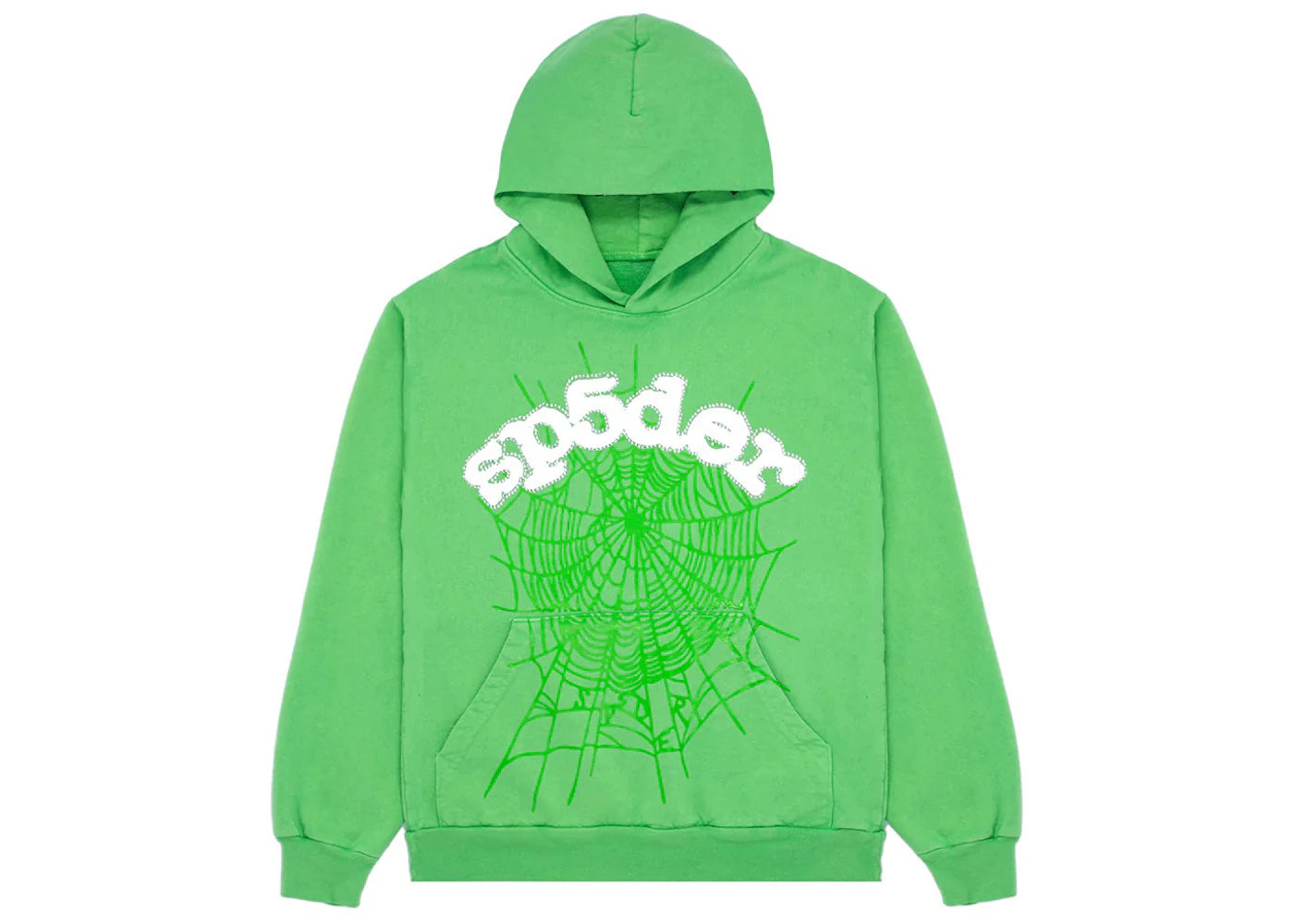 Sp5der Web Hoodie Slime Green