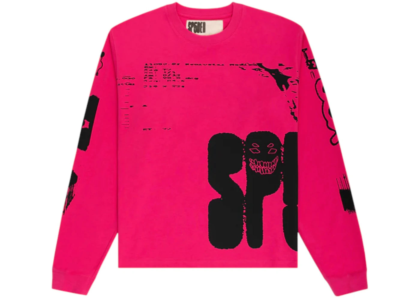 Sp5der X-Ray L/S Tee Pink