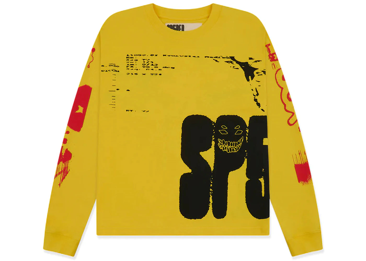 Sp5der X-Ray L/S Tee Yellow