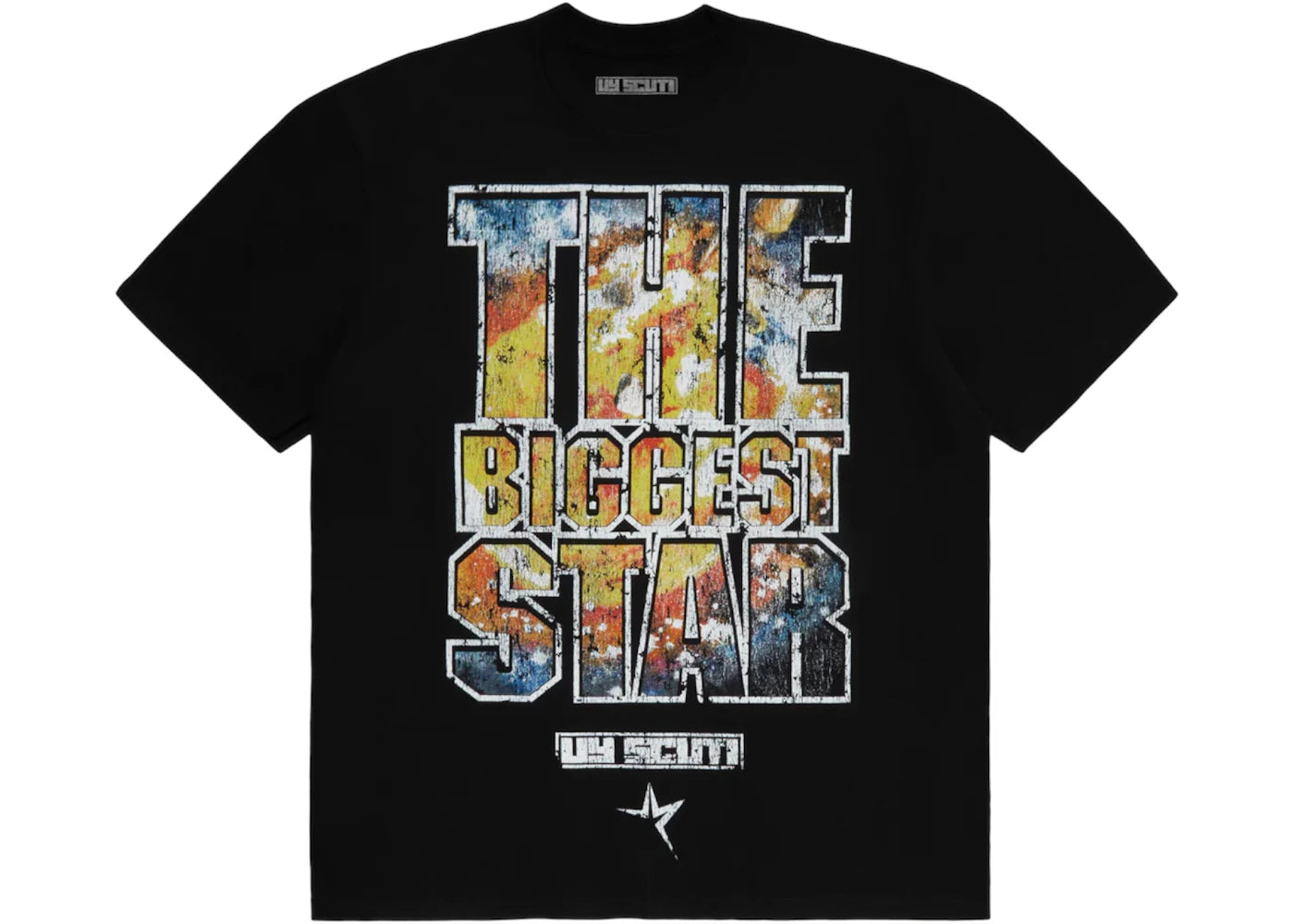 Sp5der x UY SCUTI Biggest Star Tee Black