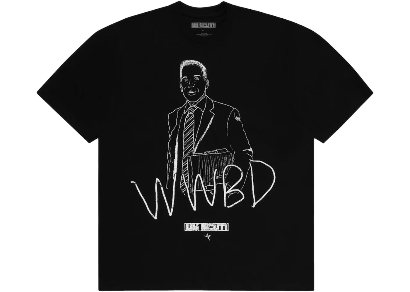Sp5der x UY SCUTI What Would Brian Do Tee Black