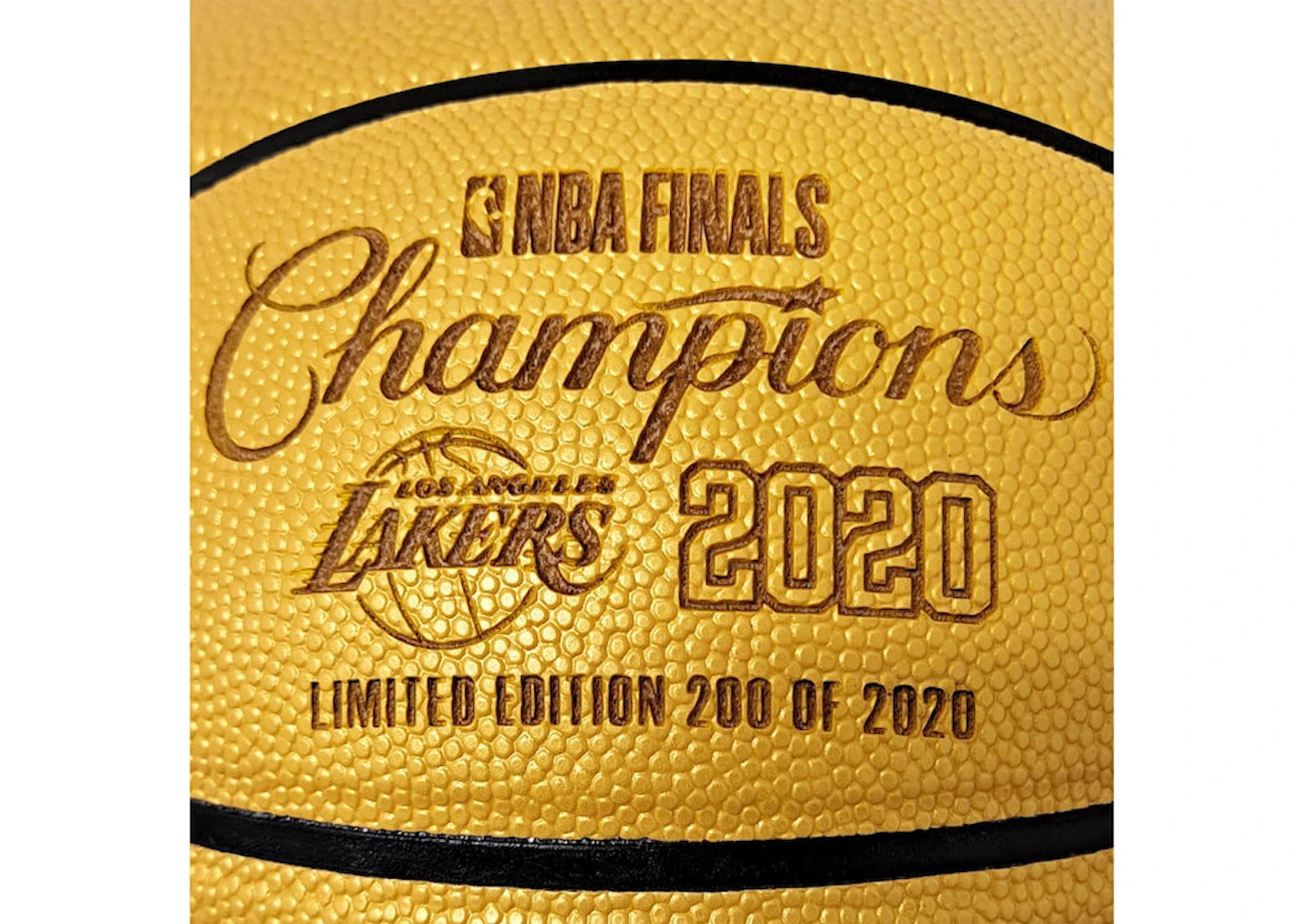 Spalding Los Angeles Lakers 2020 NBA Finals Champions Official Basketball Gold