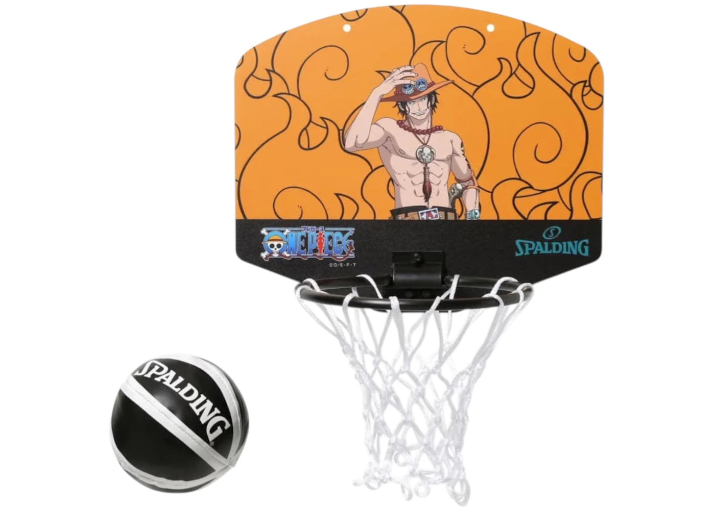 Spalding One Piece Mera Mera no Mi Micro Mini Basketball Set