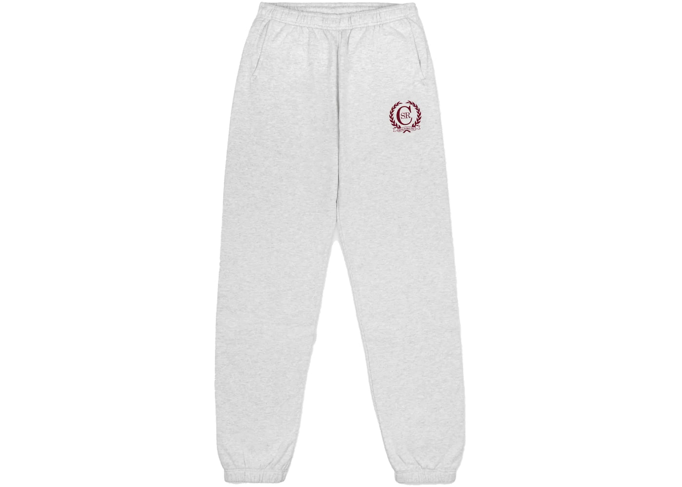 Sporty & Rich C Crest Sweatpant Gray/Merlot