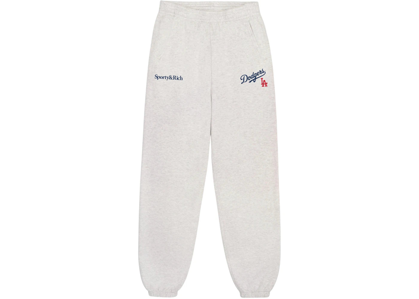 Sporty & Rich Dodgers Serif Sweatpant Heather Gray/Navy