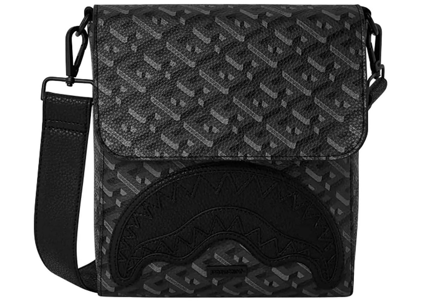 Sprayground 3DSG Blackout Sling Messenger Black