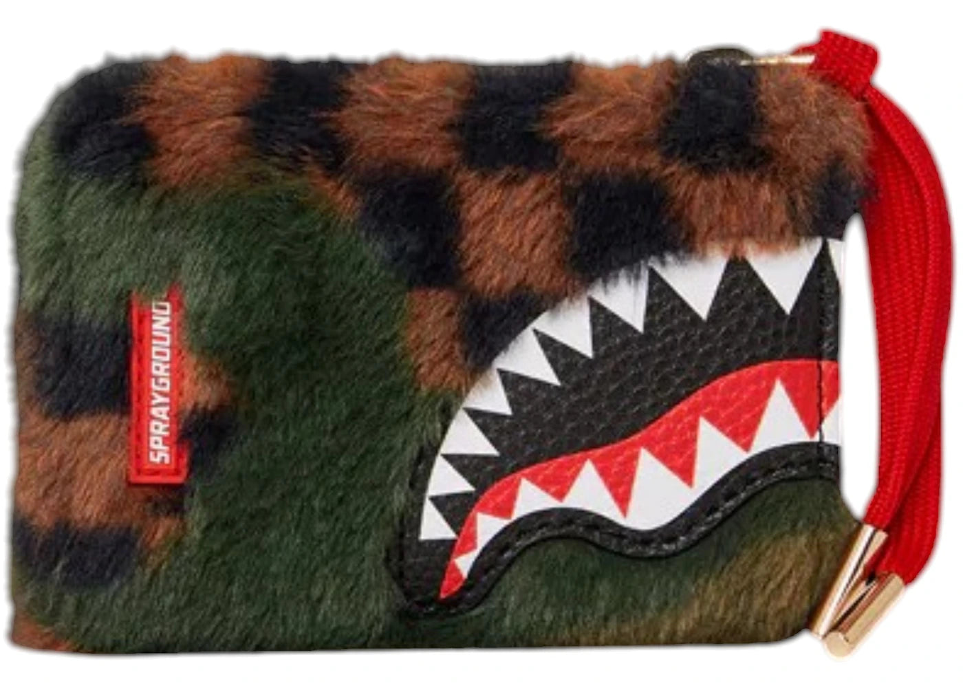 Sprayground Big Sky Fur Shark Wallet Multicolor