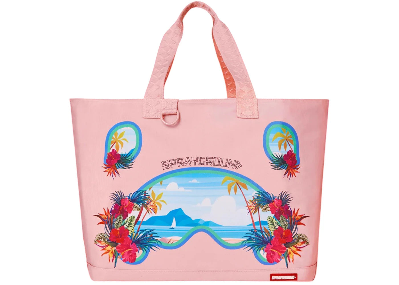 Sprayground Bora Bora Shark Island Villa Beach Tote Multicolor