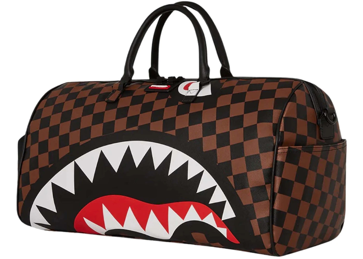 Sprayground Censored Hangover Shark Duffle Bag Brown