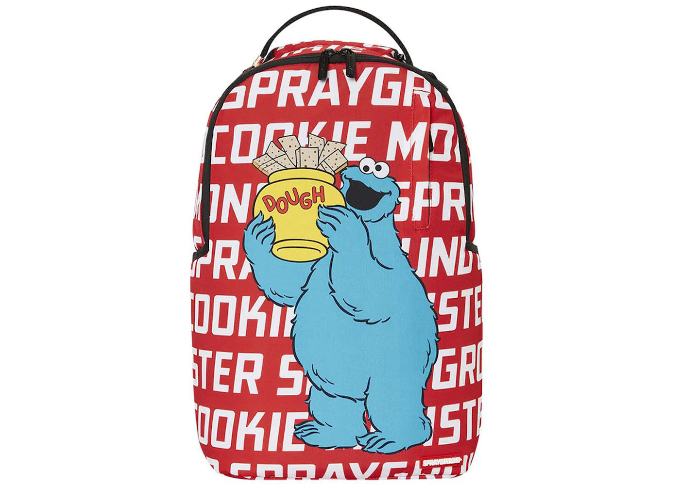 Sprayground Red/White Cookie Monster All Over Print: Backpack Red/White