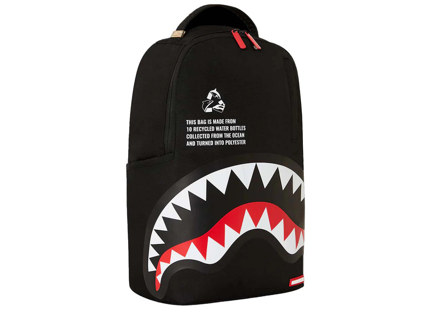 Sprayground Core Recycled Shark DLXSR Backpack Black/Red