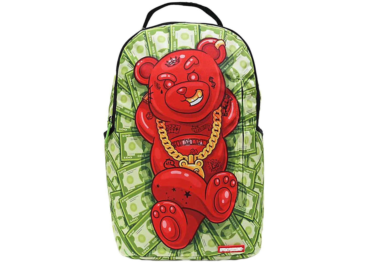 Sprayground Diablo Money Dreams Backpack Green/Red