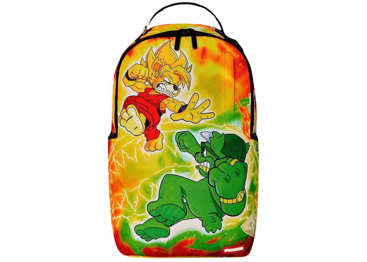 Sprayground Kombat Of The Bears (DLXSR) Backpack Yellow/Green/Red