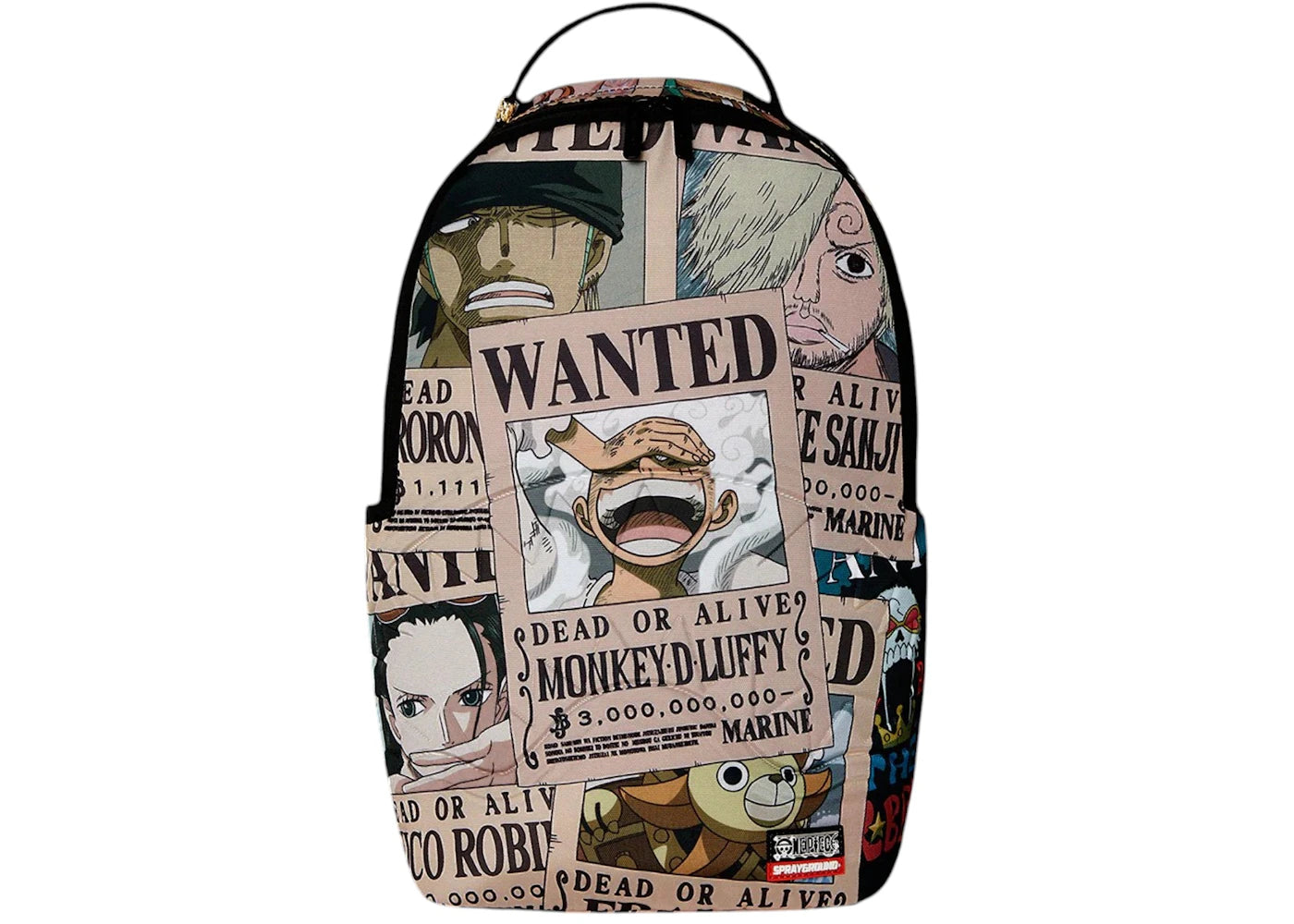 Sprayground One Piece Wanted Shark Posters Backpack Multicolor