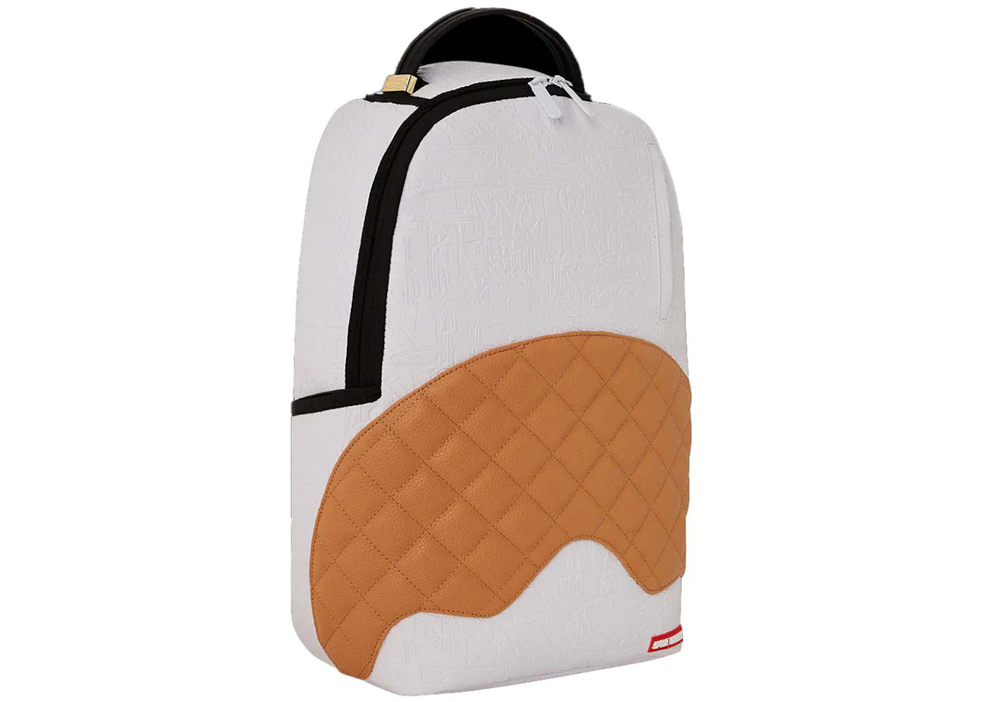 Sprayground Paris Embossed Cognac DLXSV Backpack White/Brown