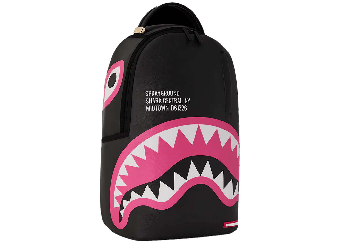 Sprayground Shark Central Pink DLXSV Backpack Black/Pink