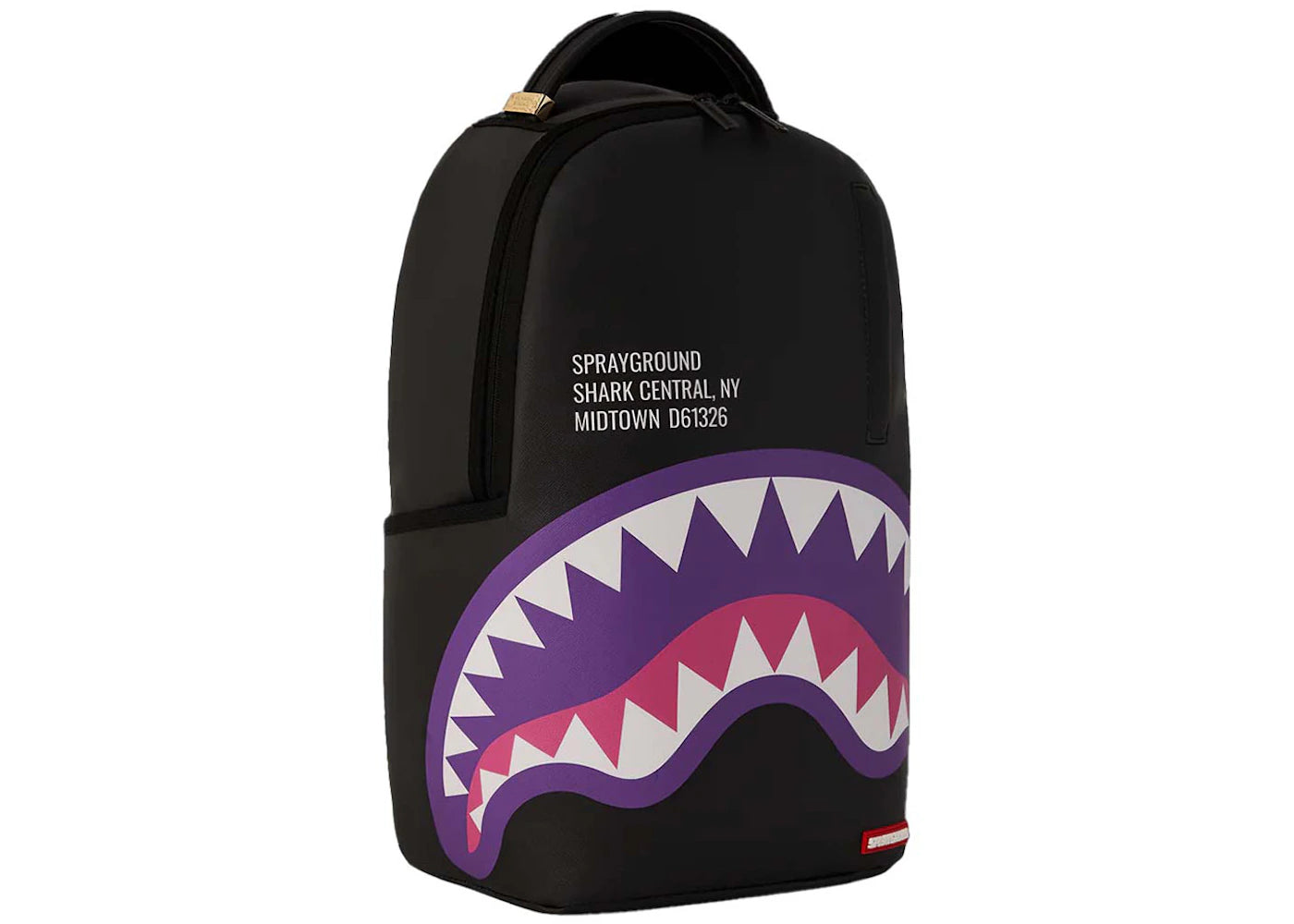 Sprayground Shark Central Purple DLXSV Backpack Black/Violet