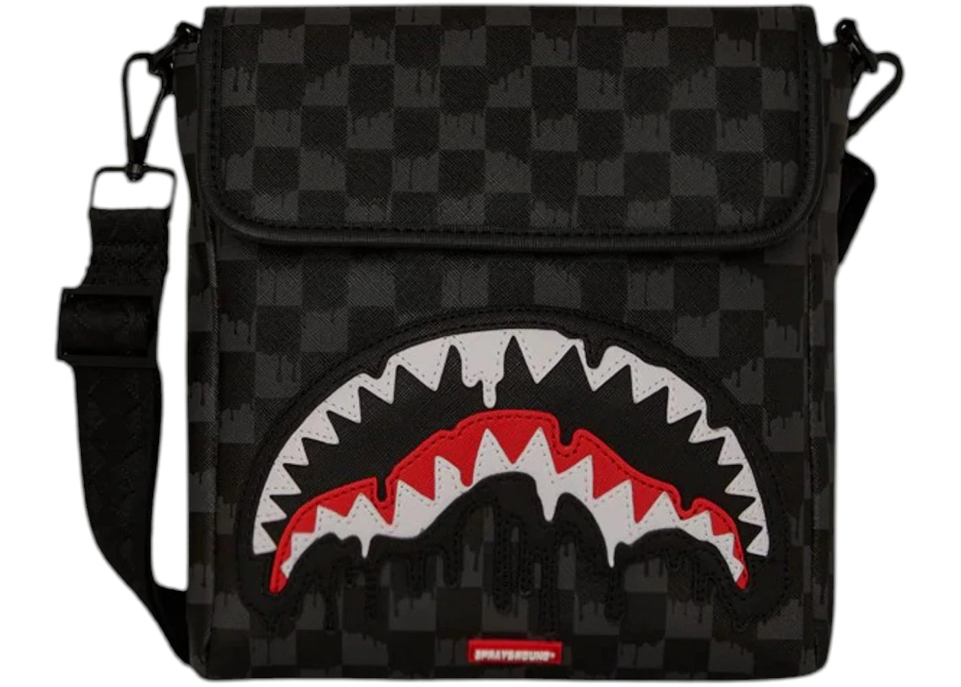 Sprayground Sharks In Paris Thunderdrip Messenger Sling Black