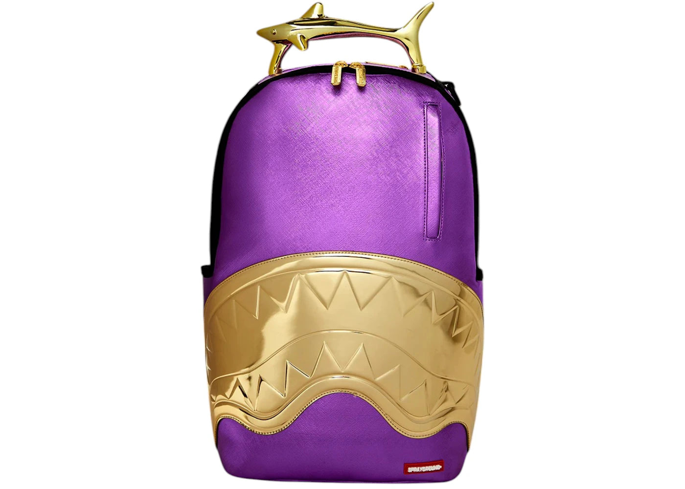 Sprayground Sharks Of The Gold Ocean Backpack Purple