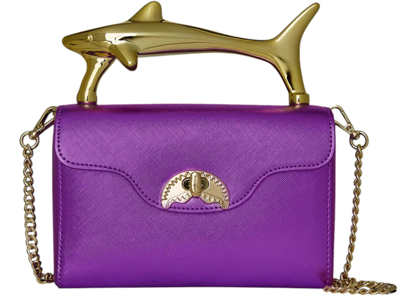 Sprayground Sharks Of The Gold Ocean Clutch Multicolor