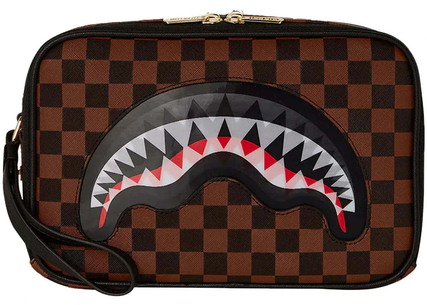 Sprayground Sip Lenticular Chomp Brick Toiletry Brown