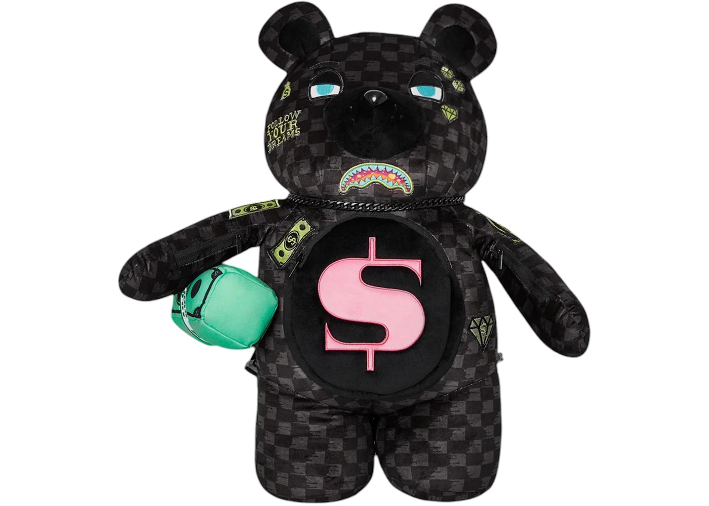 Sprayground Slime Takeover Moneybear Backpack Multicolor