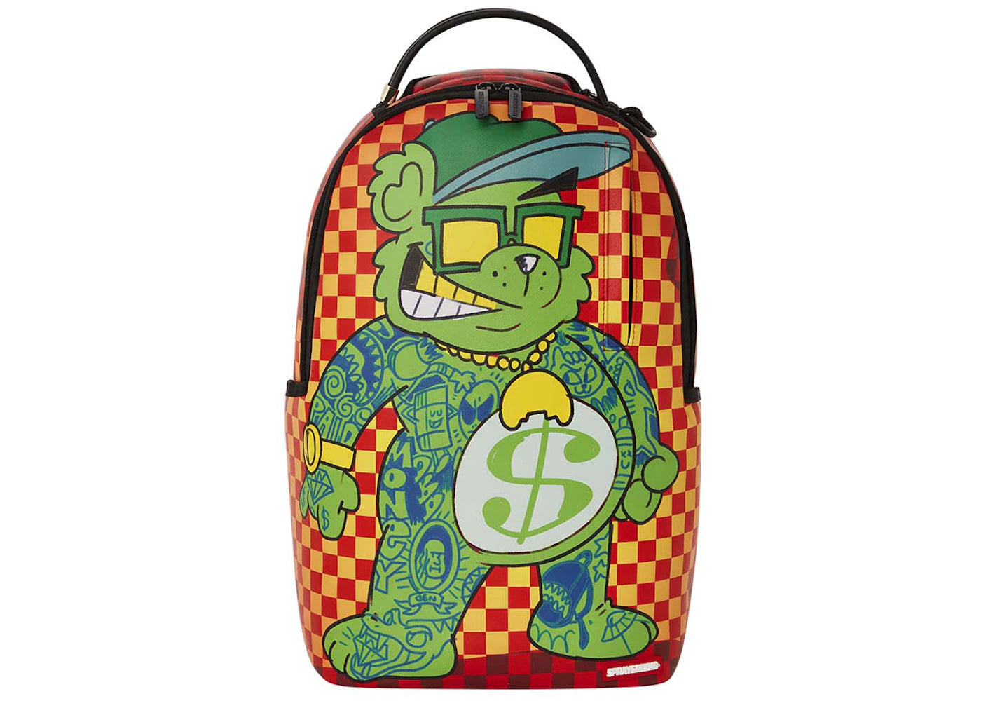 Sprayground Tatted Money Bear DLXSV Backpack Orange