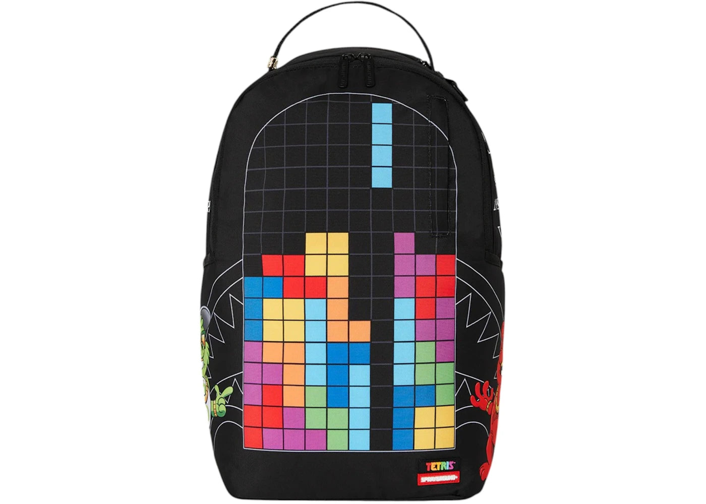 Sprayground Tetris With Diablo And Money Bear Backpack Multicolor