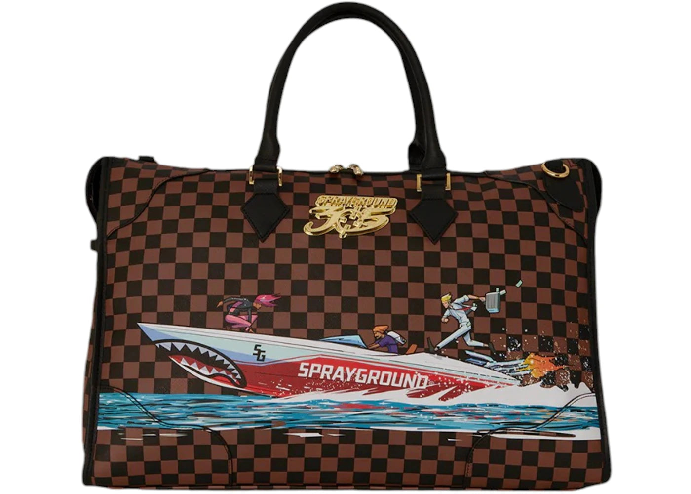 Sprayground The 305 Speedboat Getaway Pyramid Duffle Multicolor