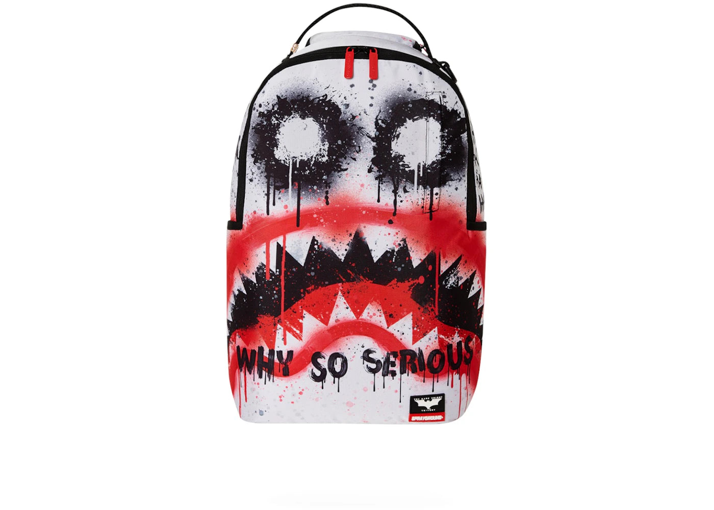 Sprayground The Joker Makeup Shark Mouth DLXR Backpack White/Red