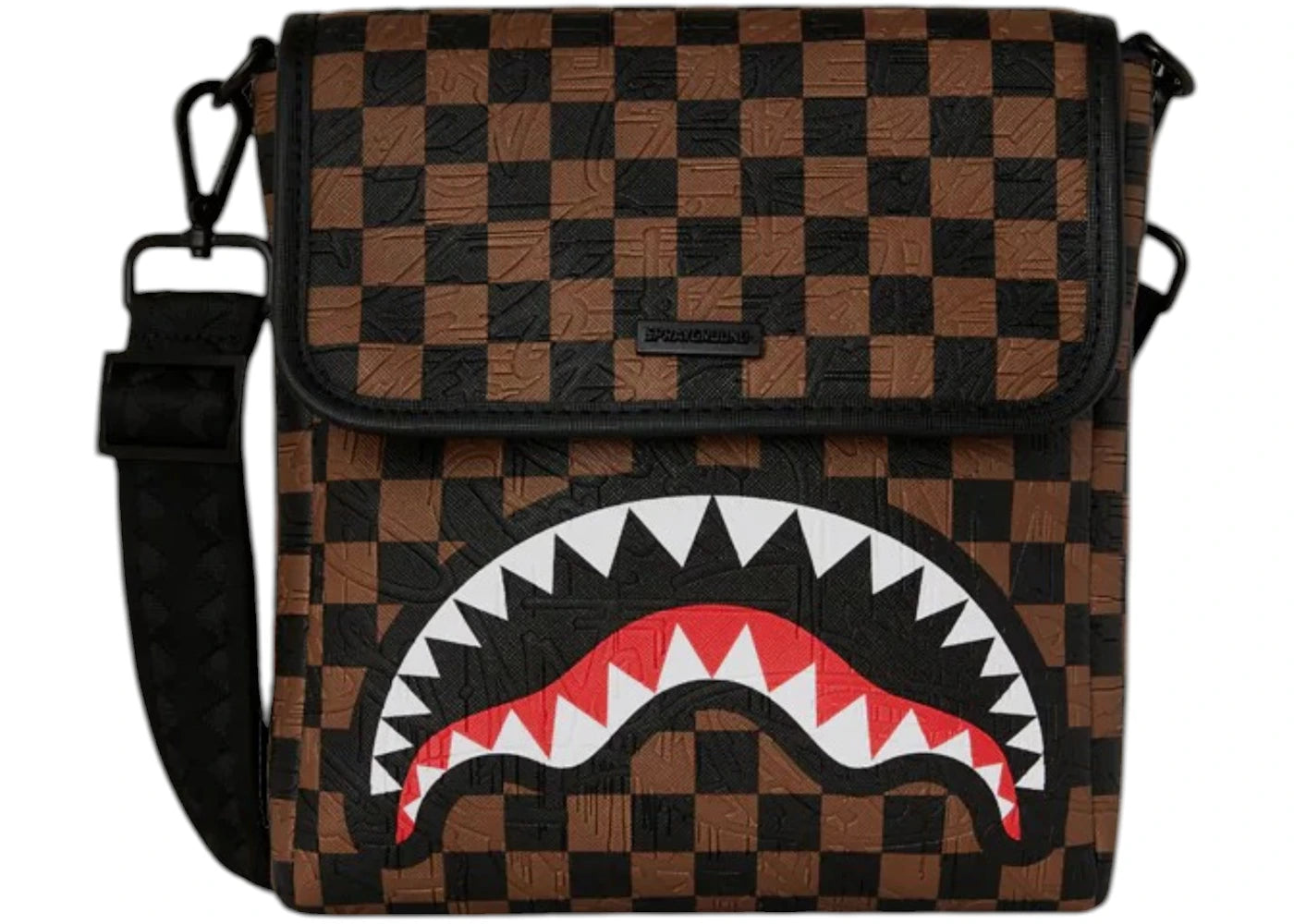 Sprayground The Private Jet Shark Club Messenger Sling Bag Multicolor