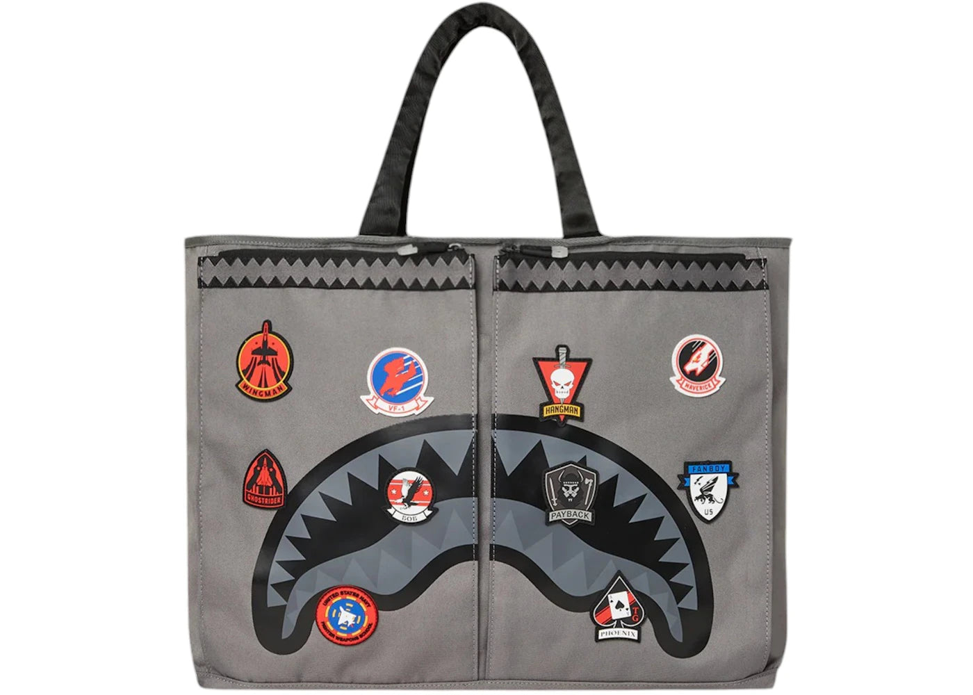 Sprayground Top Gun Flight Crew Official Collab Pilot Tote Multicolor