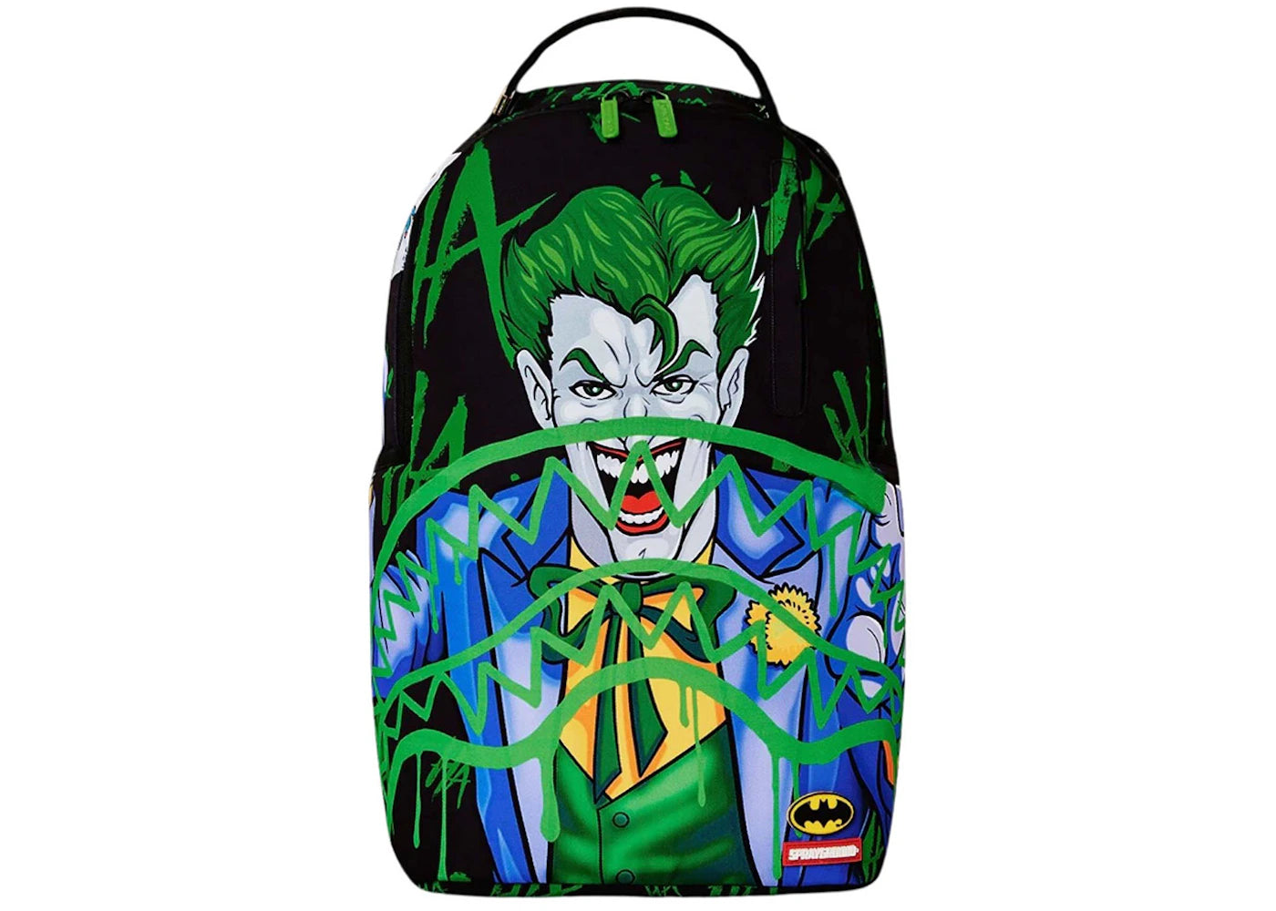 Sprayground x Batman Joker Hahahahaha Slime (DLXSR) Backpack Black/Green/Blue