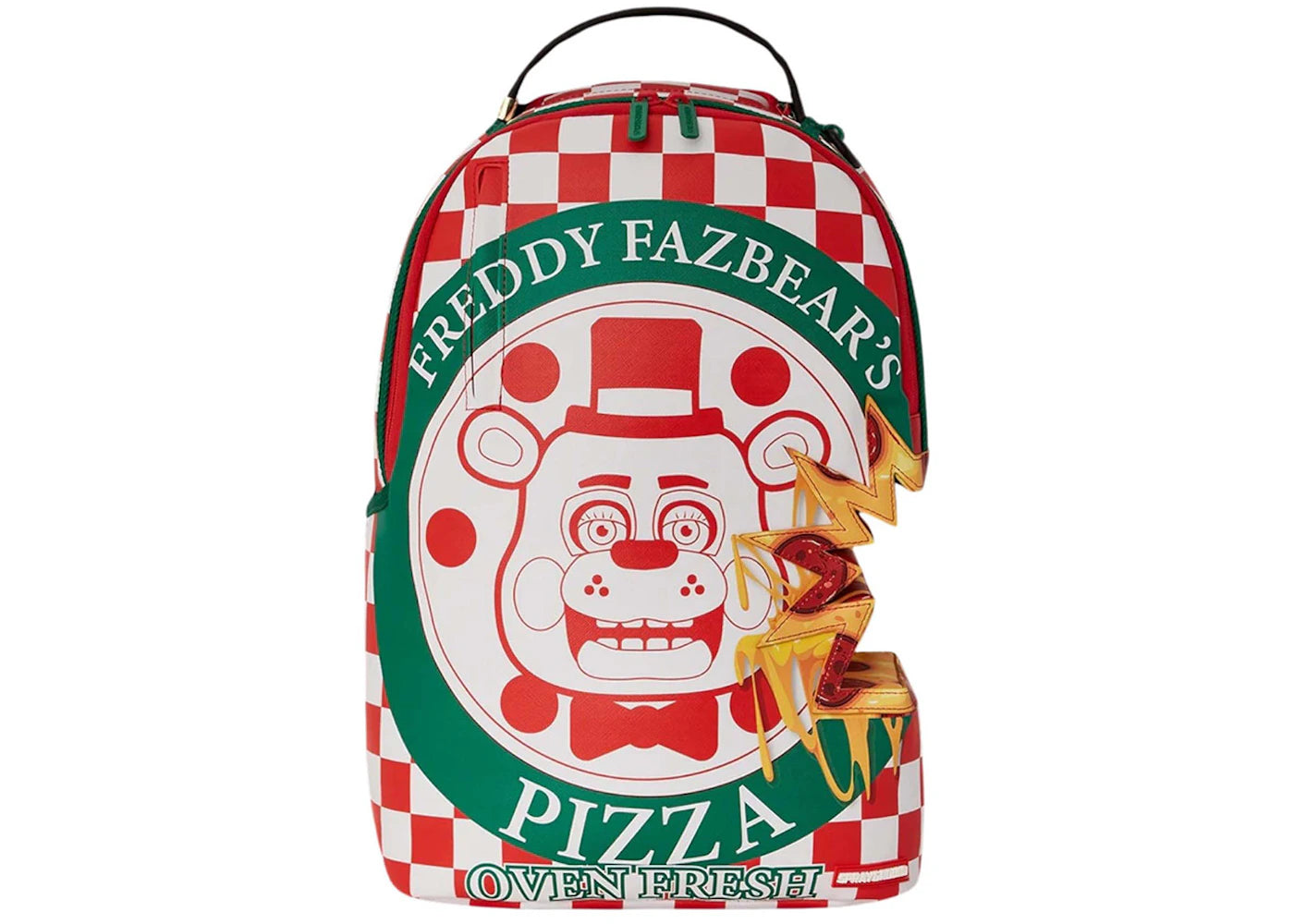 Sprayground x Five Nights at Freddy's Pizza Takeout (DLXV) Backpack Red/White/Green