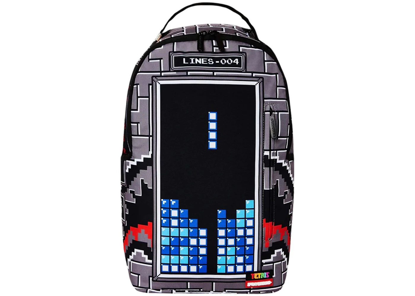 Sprayground x Tetris Shark Stacker (DLXSR) Backpack Grey