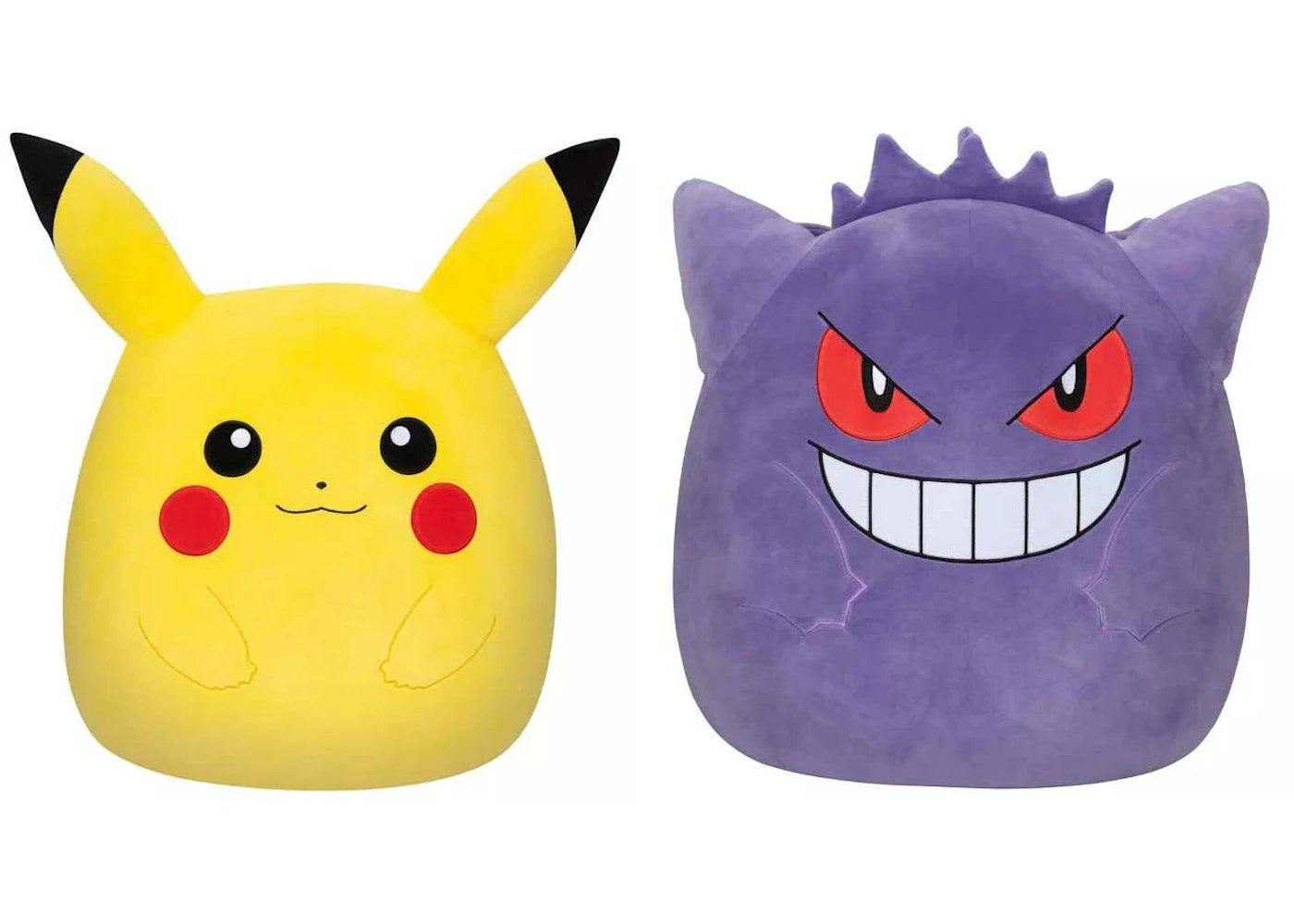 Squishmallow Pokemon 20" Pikachu & Gengar Plush Set