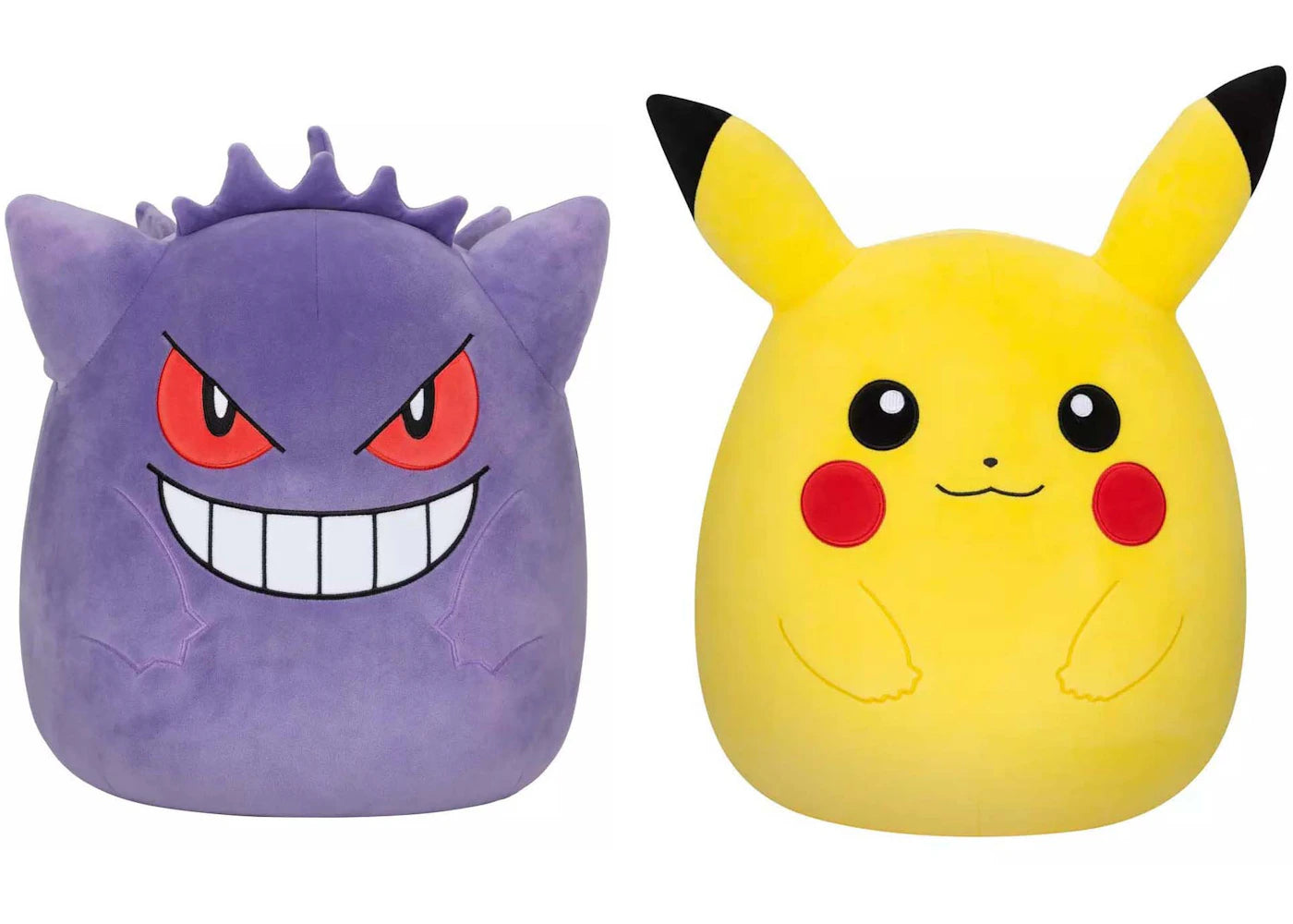Squishmallow Pokemon Gengar & Pikachu 14" Plush Set