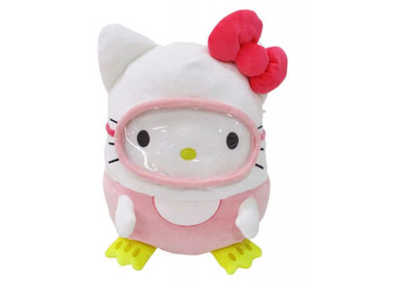 Squishmallow Sanrio Hello Kitty Scuba Mask 20 Inch Plush Pink/White