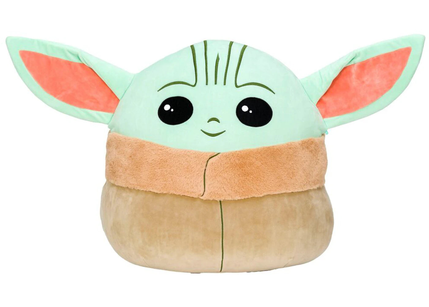 Squishmallow Star Wars The Mandalorian Baby Yoda The Child 10 Inch Plush Green/Brown