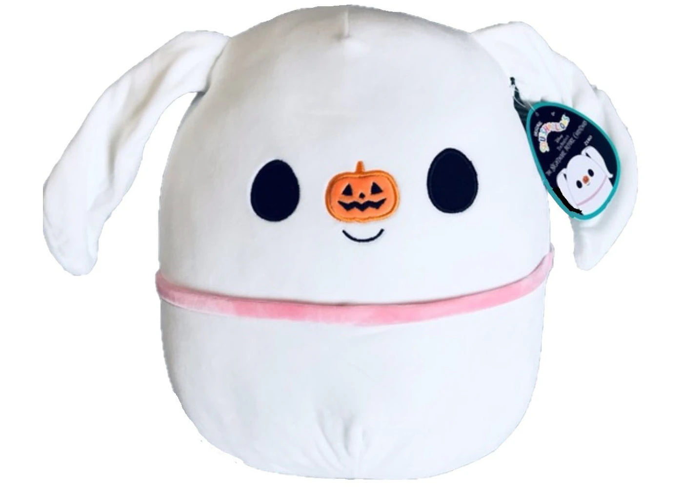 Squishmallow The Nightmare Before Christmas Zero The Ghostly Dog 8 Inch Plush White