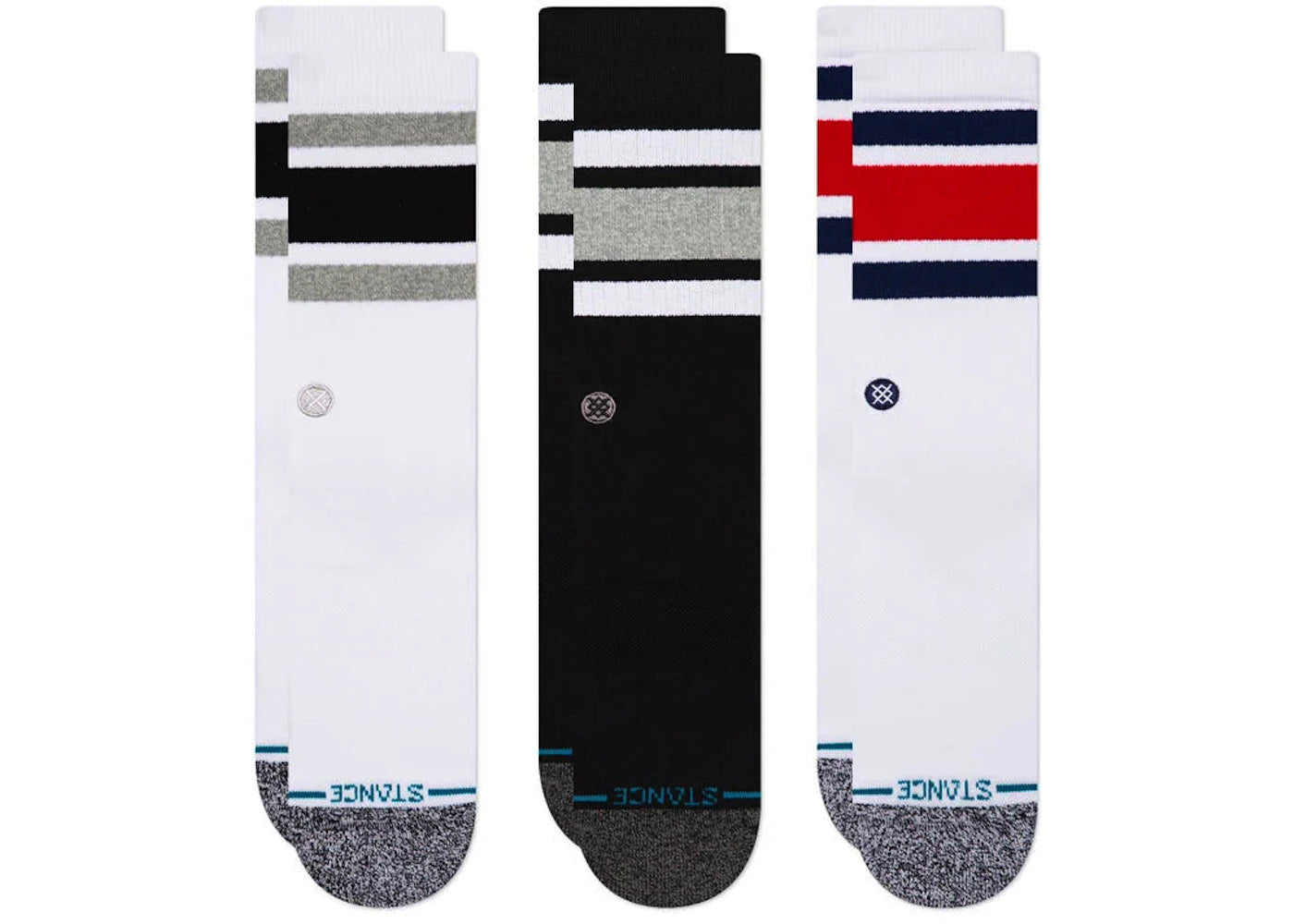Stance Cotton Crew Socks (3 Pack) Boyd/Multi