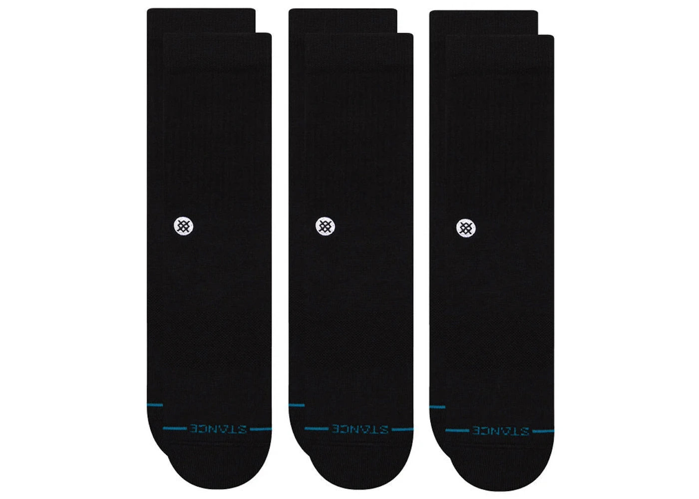 Stance Icon Crew Socks (3 Pack) Black