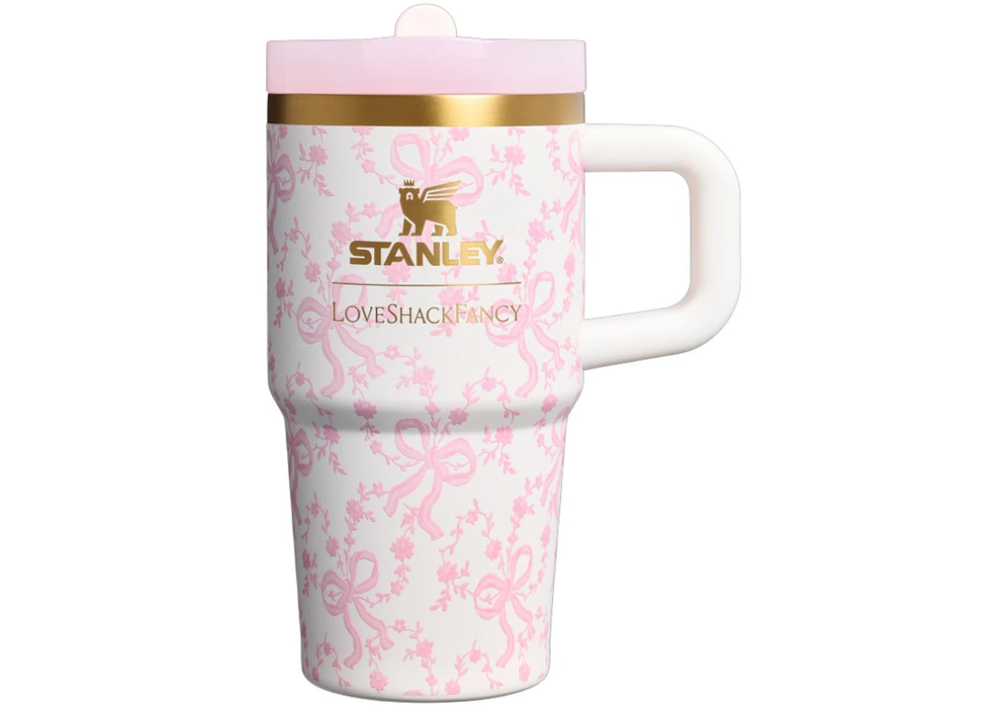 Stanley 1913 x LoveShackFancy Holiday Quencher ProTour Flip Straw 20oz Tumbler Coquette Bow Chantilly