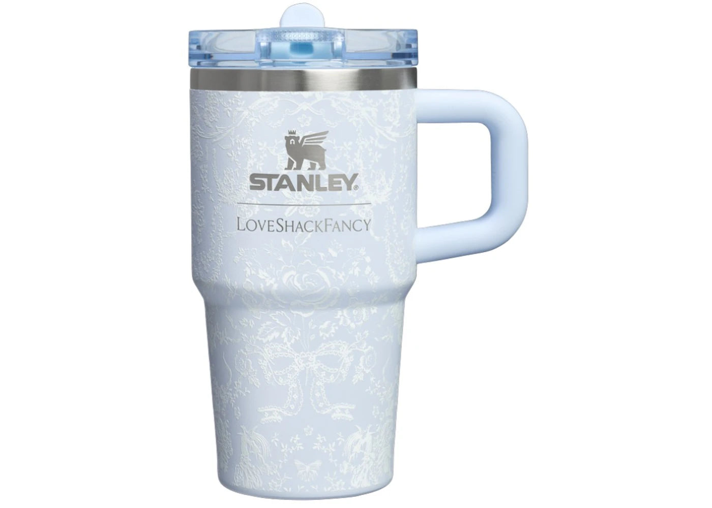 Stanley 1913 x LoveShackFancy Holiday Quencher ProTour Flip Straw 20oz Tumbler Toscana Toile Alpine Blue