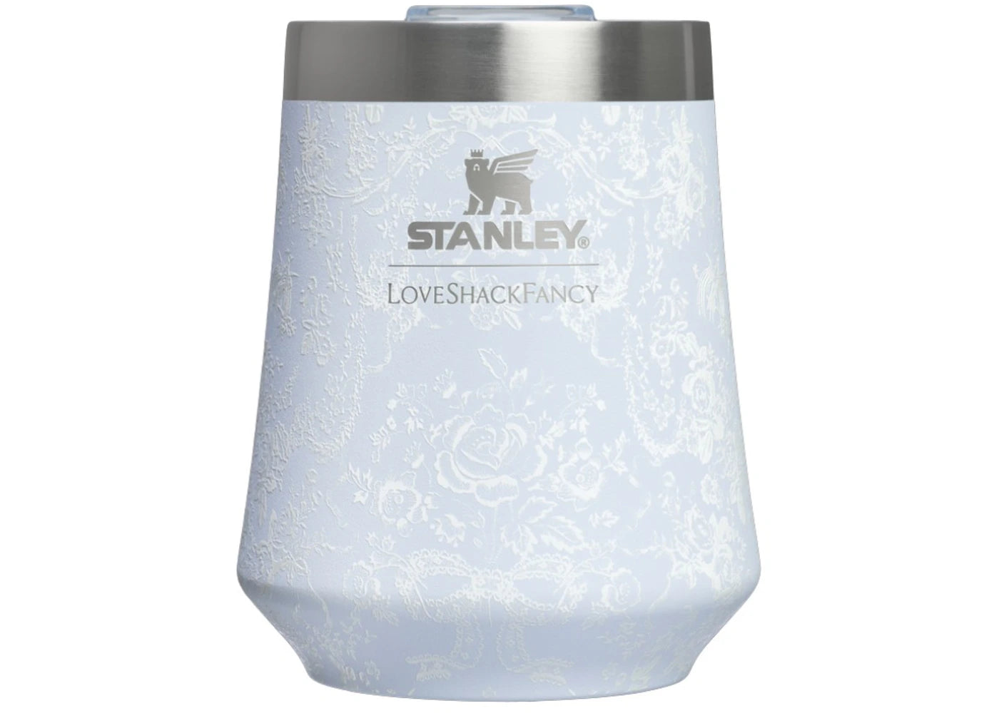 Stanley 1913 x LoveShackFancy Holiday Reserve Wine 11oz Tumbler Toscana Toile Alpine Blue