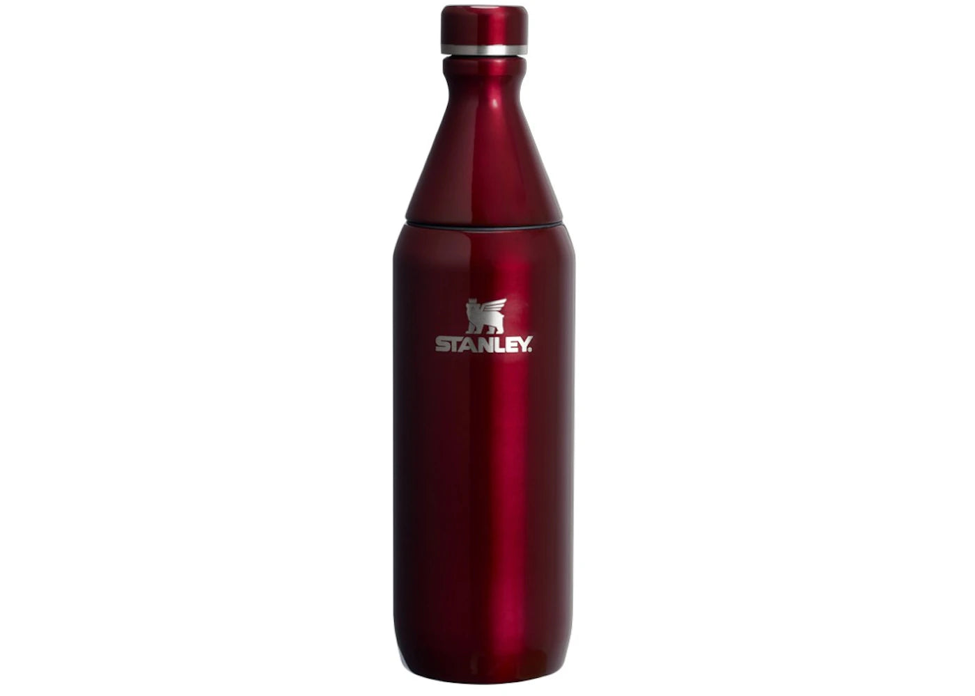 Stanley All Day 20oz Slim Bottle Garnet Shine