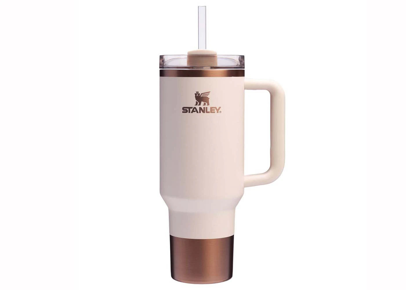 Stanley Comfort & Joy Collection Flowstate Holiday Quencher 40oz Tumbler Gilded Sugar