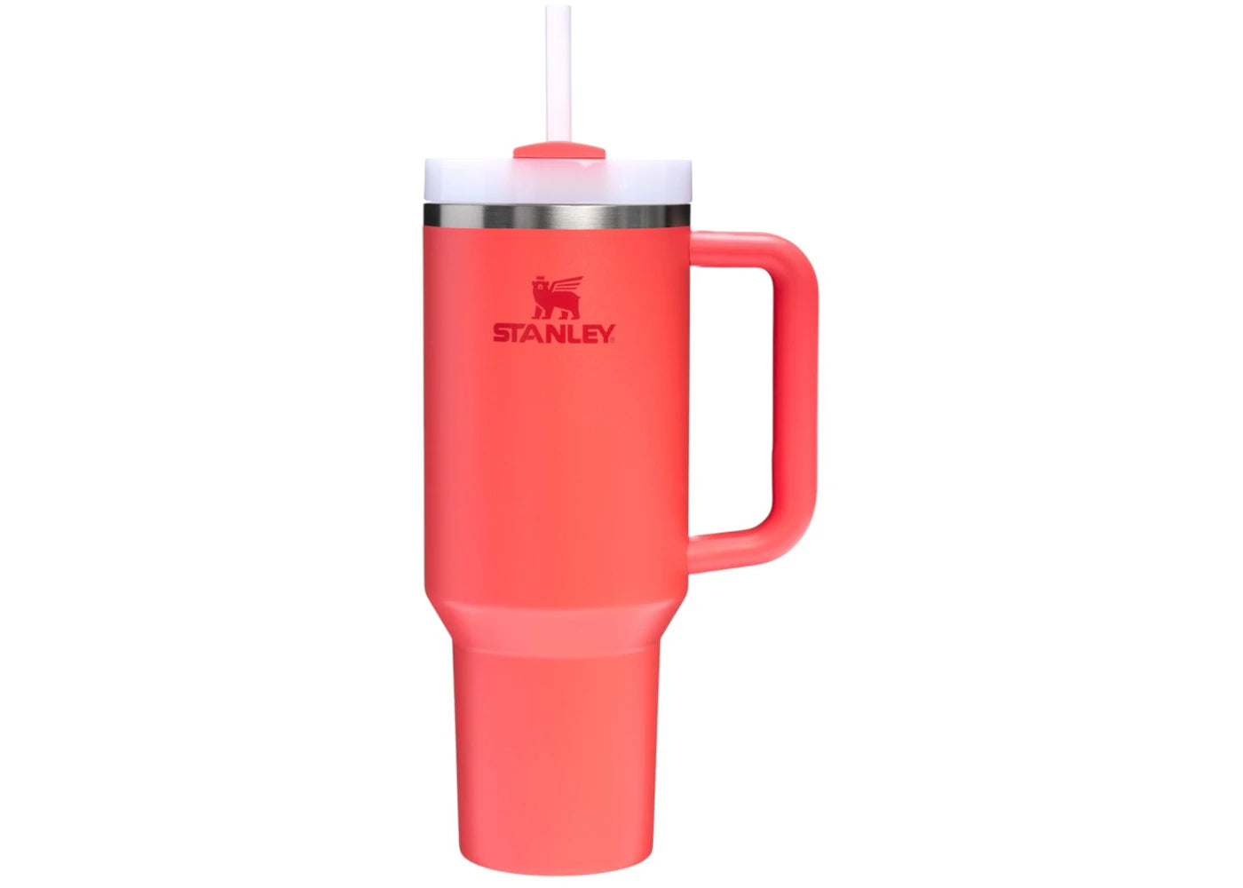 Stanley Flowstate Quencher 40oz Tumbler Hot Coral